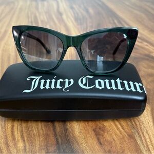 Juicy Couture Dark Green Cat Eye Sunglasses